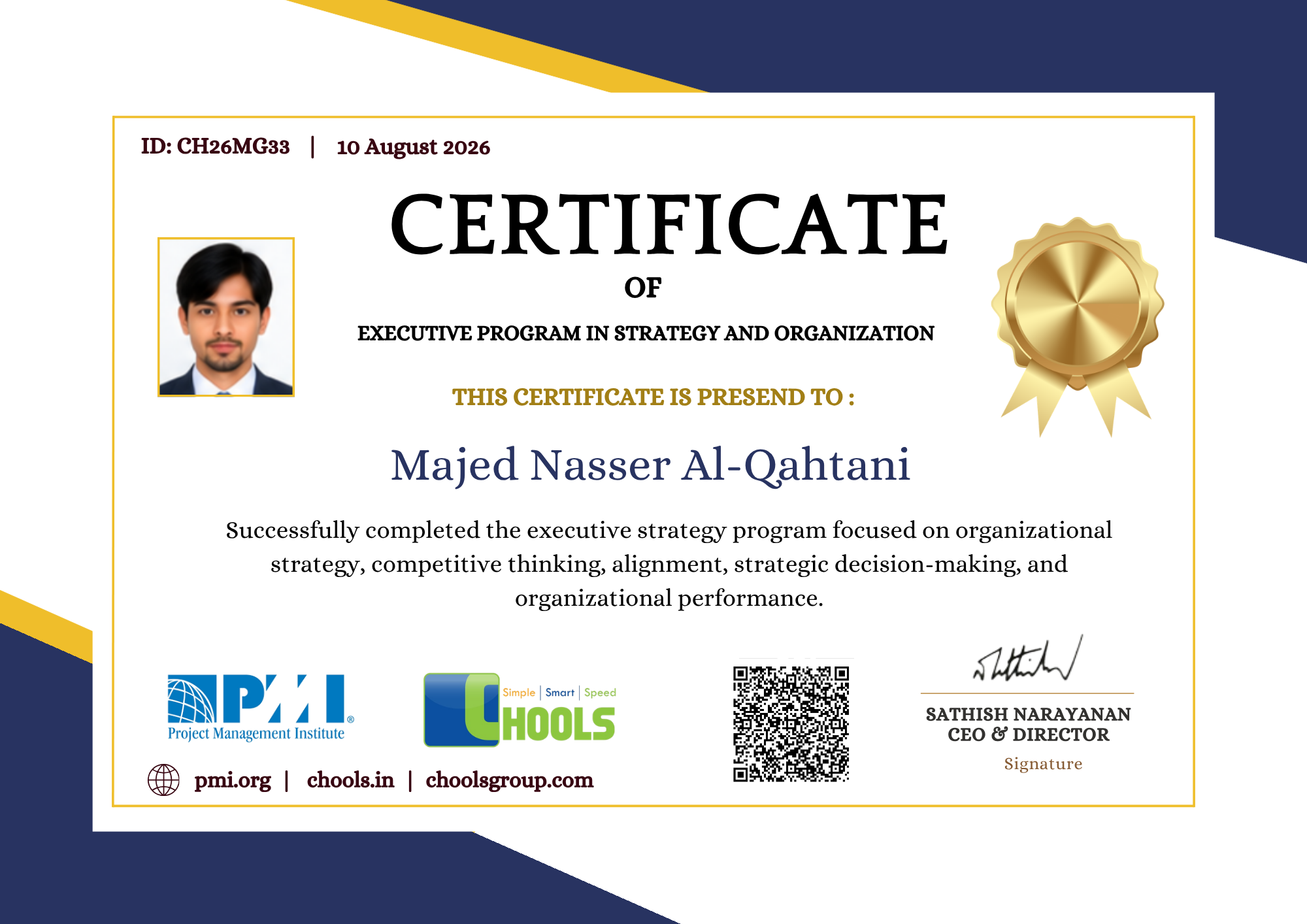 Management Programs Certificate